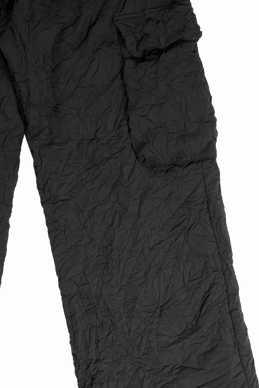 画像をギャラリービューアに読み込む, F/CE. INFINITY CREASE PRIMALOFT CARGO TROUSERS (BLACK)
