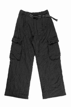 画像をギャラリービューアに読み込む, F/CE. INFINITY CREASE PRIMALOFT CARGO TROUSERS (BLACK)