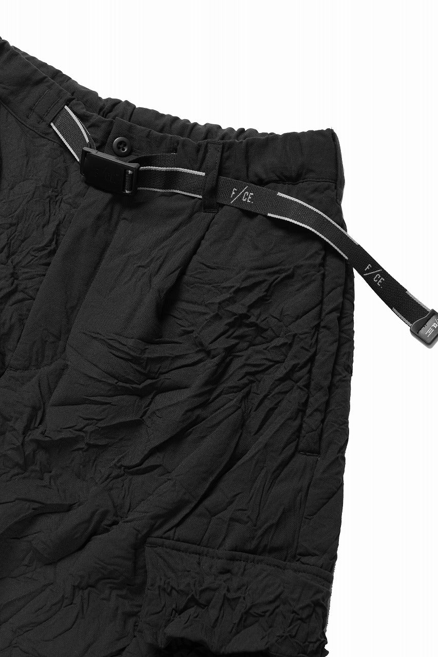 画像をギャラリービューアに読み込む, F/CE. INFINITY CREASE PRIMALOFT CARGO TROUSERS (BLACK)