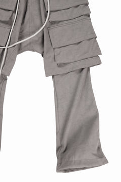 画像をギャラリービューアに読み込む, A.F ARTEFACT LAYERED BOOTS CUT PANTS / SYNTHETIC SUEDE LEATHER (GREY)