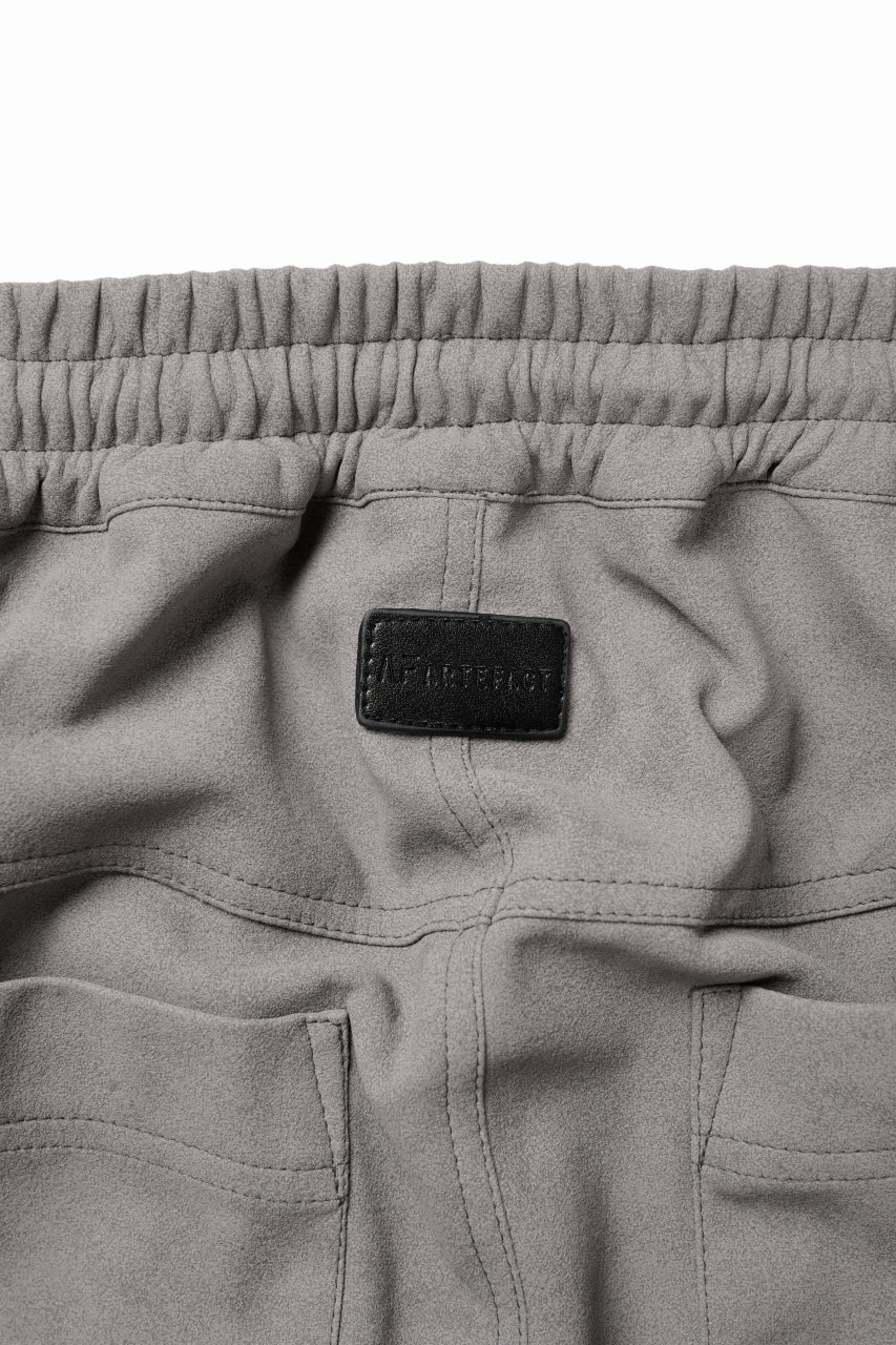画像をギャラリービューアに読み込む, A.F ARTEFACT LAYERED BOOTS CUT PANTS / SYNTHETIC SUEDE LEATHER (GREY)