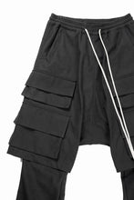 画像をギャラリービューアに読み込む, A.F ARTEFACT LAYERED BOOTS CUT PANTS / SYNTHETIC SUEDE LEATHER (BLACK)