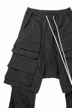 画像をギャラリービューアに読み込む, A.F ARTEFACT LAYERED BOOTS CUT PANTS / SYNTHETIC SUEDE LEATHER (BLACK)