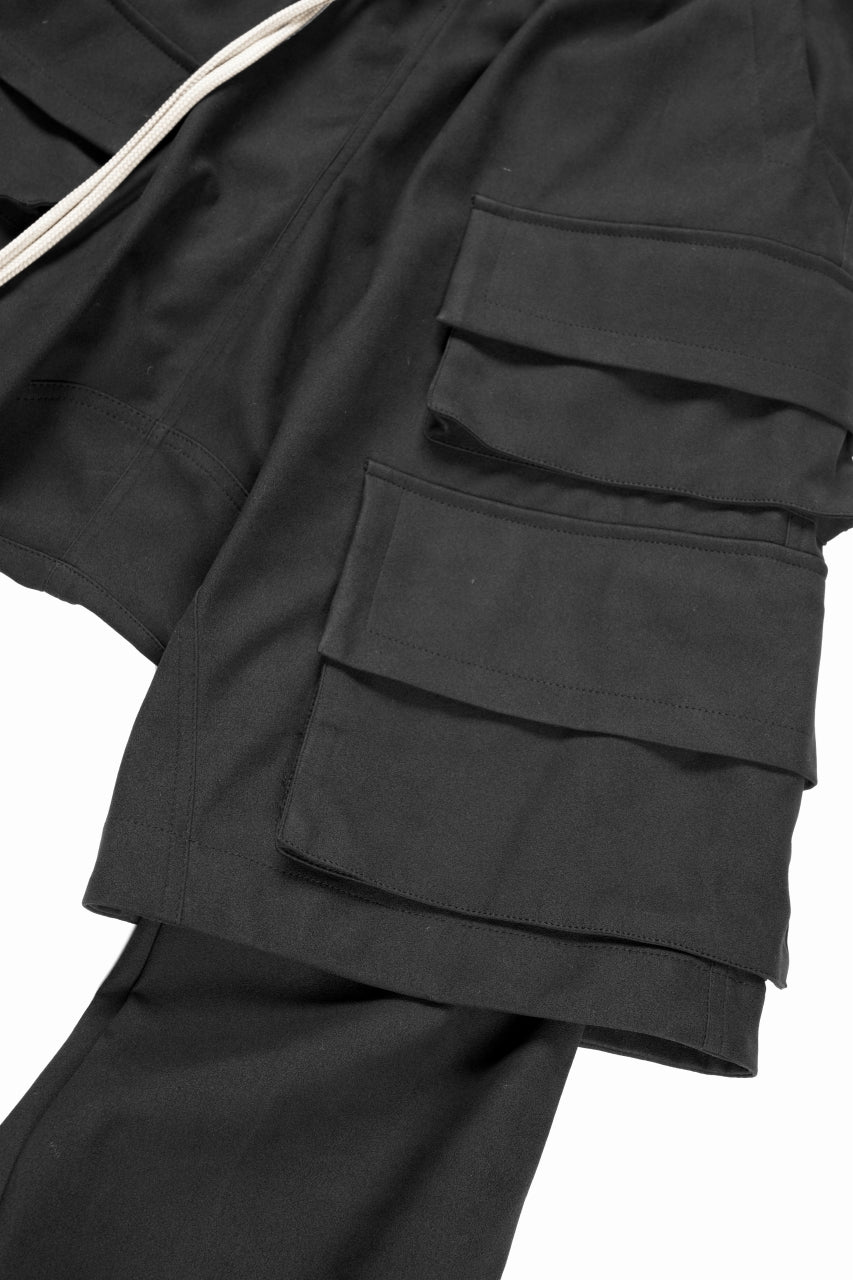 画像をギャラリービューアに読み込む, A.F ARTEFACT LAYERED BOOTS CUT PANTS / SYNTHETIC SUEDE LEATHER (BLACK)