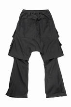 画像をギャラリービューアに読み込む, A.F ARTEFACT LAYERED BOOTS CUT PANTS / SYNTHETIC SUEDE LEATHER (BLACK)