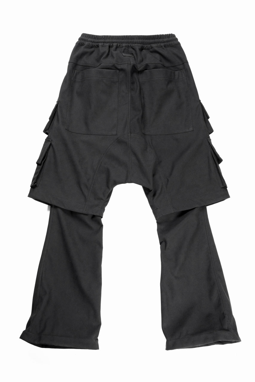 画像をギャラリービューアに読み込む, A.F ARTEFACT LAYERED BOOTS CUT PANTS / SYNTHETIC SUEDE LEATHER (BLACK)