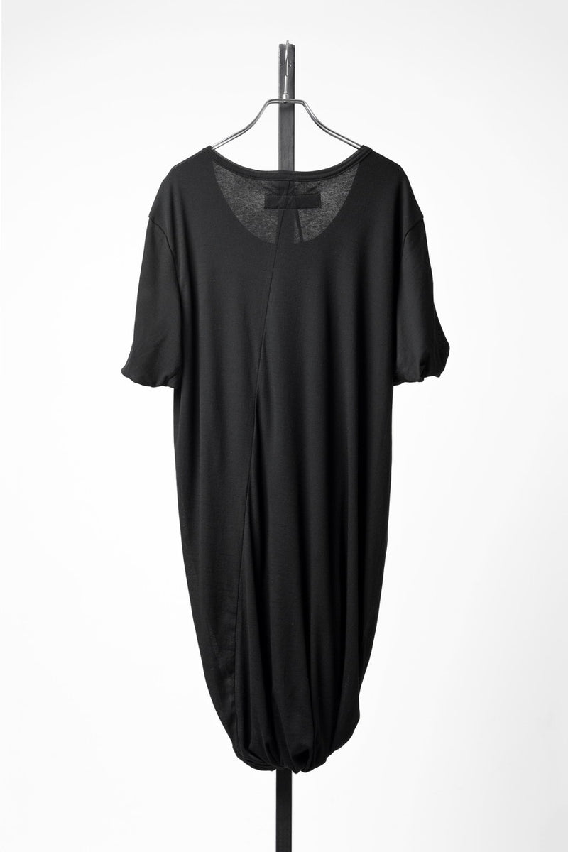 A.F ARTEFACT TWIST LAYERED SHORT SLEEVE TEE (BLACK)| エーエフ