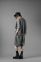 画像をギャラリービューアに読み込む, N/07 2 TUCKS EASY SHORTS / RIBBED CARDBOARD KNIT JERSEY (GREY)