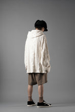 画像をギャラリービューアに読み込む, N/07 2 TUCKS EASY SHORTS / RIBBED CARDBOARD KNIT JERSEY (KHAKI)