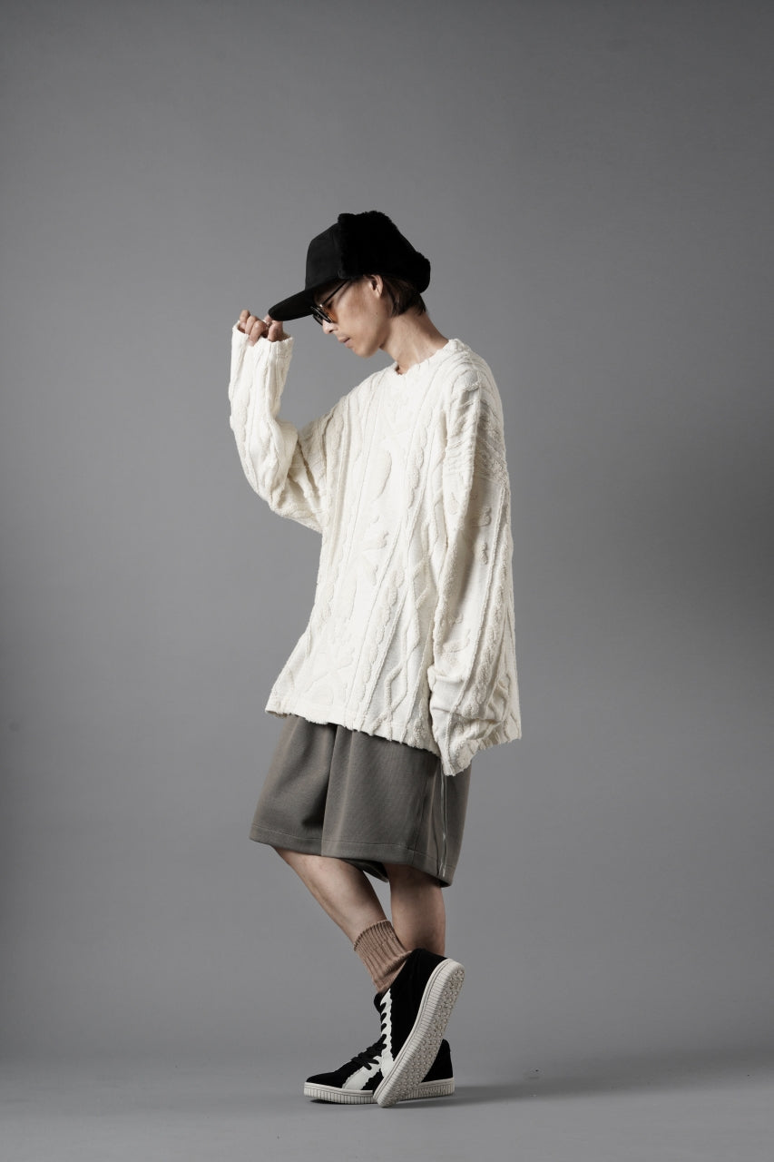 Load image into Gallery viewer, MASTERMIND WORLD OG ARAN SWEAT SHIRT (IVORY)