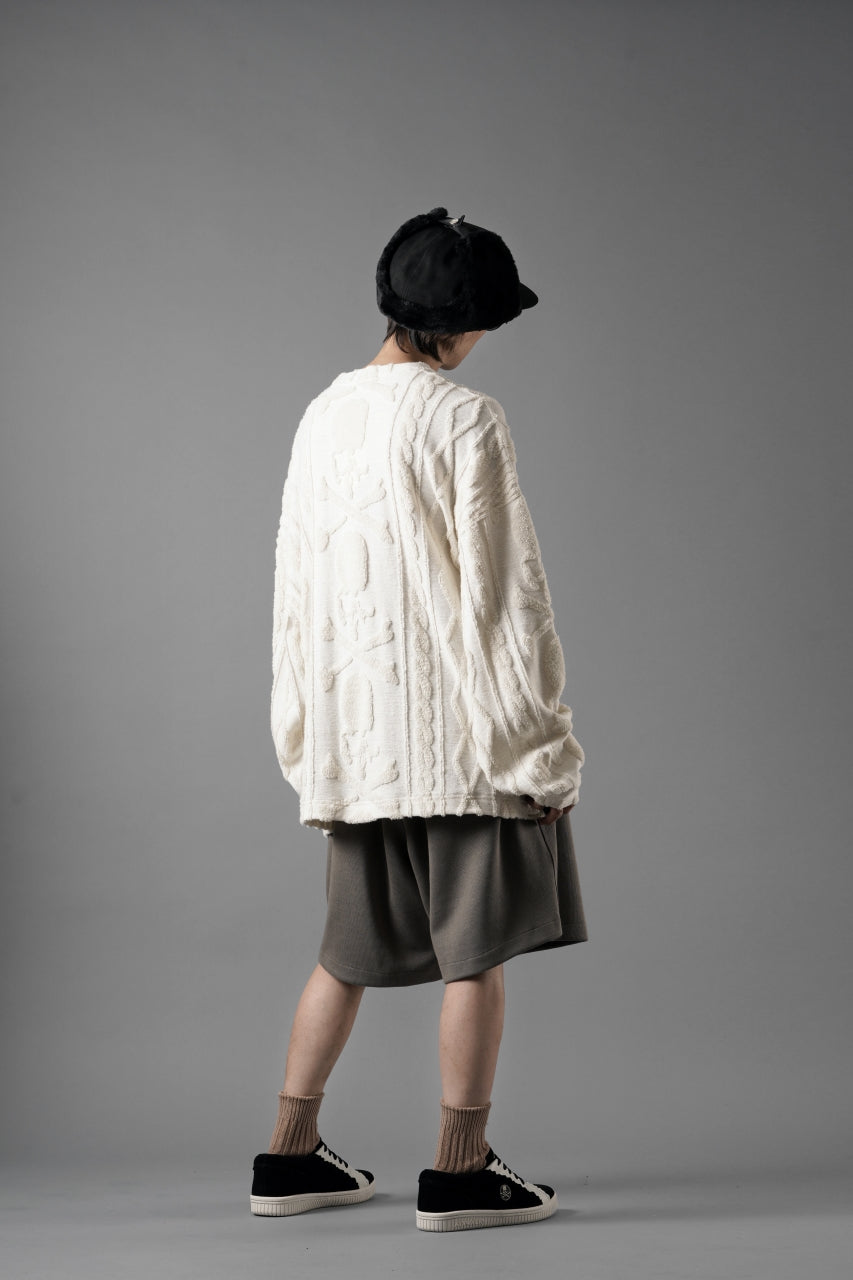 Load image into Gallery viewer, MASTERMIND WORLD OG ARAN SWEAT SHIRT (IVORY)