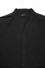 画像をギャラリービューアに読み込む, COLINA CARDIGAN SHIRT / GV-POPLIN (LOG WOOD BLACK)