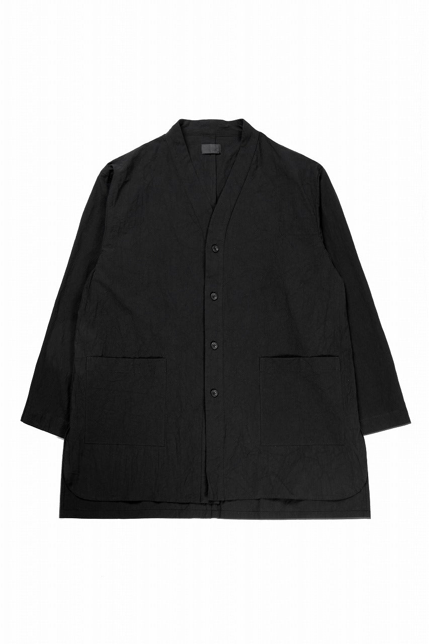 画像をギャラリービューアに読み込む, COLINA CARDIGAN SHIRT / GV-POPLIN (LOG WOOD BLACK)