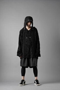 Load image into Gallery viewer, MASTERMIND WORLD OG ARAN HOODIE (BLACK)