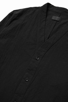 画像をギャラリービューアに読み込む, COLINA CARDIGAN SHIRT / GV-POPLIN (LOG WOOD BLACK)