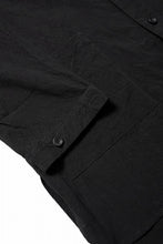 画像をギャラリービューアに読み込む, COLINA CARDIGAN SHIRT / GV-POPLIN (LOG WOOD BLACK)