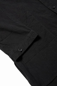 画像をギャラリービューアに読み込む, COLINA CARDIGAN SHIRT / GV-POPLIN (LOG WOOD BLACK)