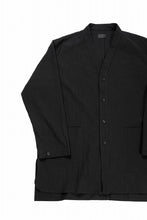 画像をギャラリービューアに読み込む, COLINA CARDIGAN SHIRT / GV-POPLIN (LOG WOOD BLACK)