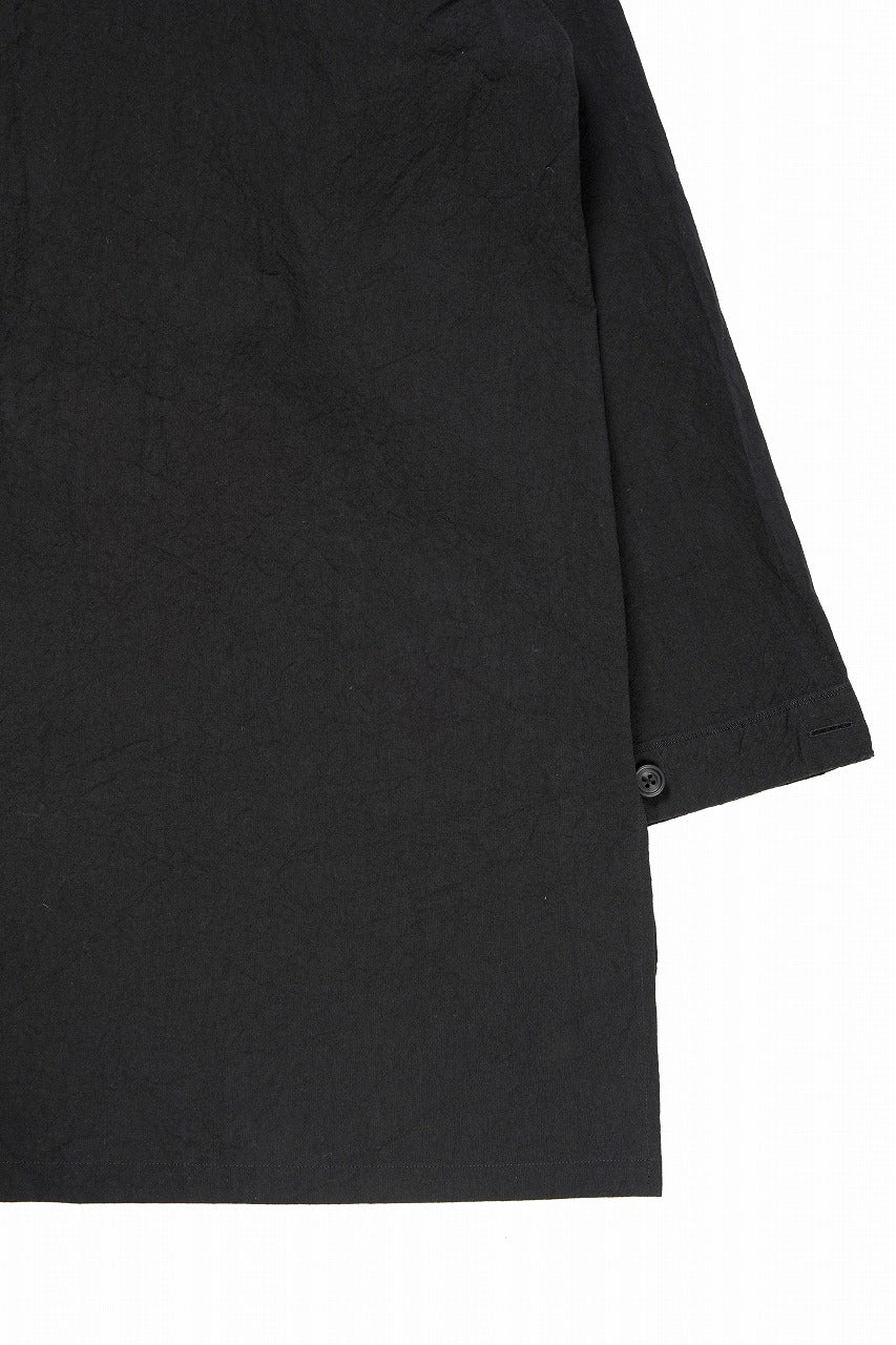 画像をギャラリービューアに読み込む, COLINA CARDIGAN SHIRT / GV-POPLIN (LOG WOOD BLACK)