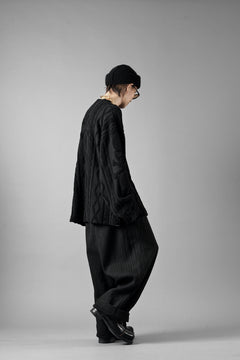 Load image into Gallery viewer, MASTERMIND WORLD OG ARAN SWEAT SHIRT (BLACK)