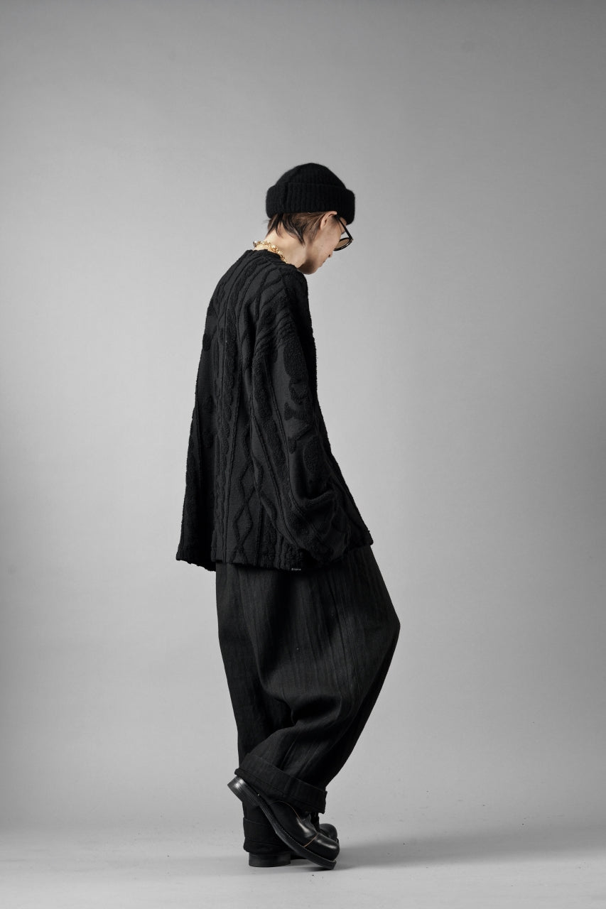 Load image into Gallery viewer, MASTERMIND WORLD OG ARAN SWEAT SHIRT (BLACK)