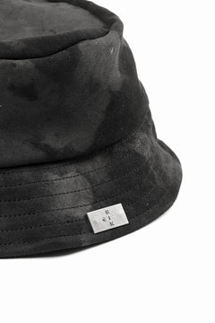 画像をギャラリービューアに読み込む, ierib Leather Bucket Hat / Lamb Suede (BLACK)