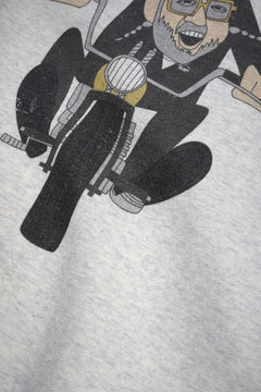 画像をギャラリービューアに読み込む, LASTMAN PRINTED CREW NECK -EASY RIDER- (OATMEAL)