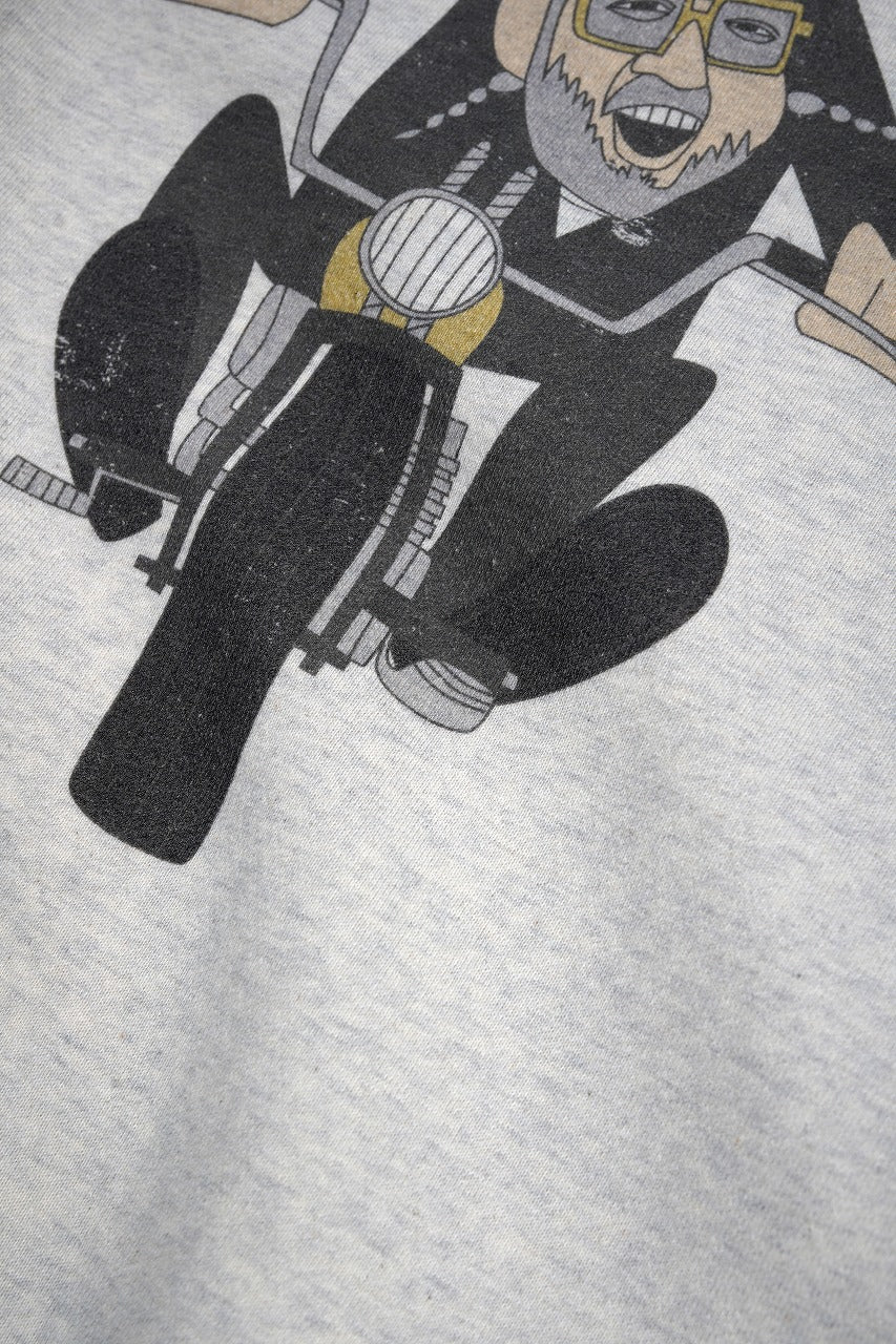 画像をギャラリービューアに読み込む, LASTMAN PRINTED CREW NECK -EASY RIDER- (OATMEAL)