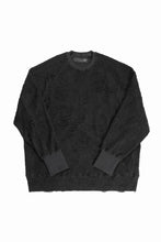 画像をギャラリービューアに読み込む, A.F ARTEFACT DOLMAN TOPS / DAMAGE PILE & PLATING KNIT JERSEY (BLACK)