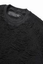 画像をギャラリービューアに読み込む, A.F ARTEFACT DOLMAN TOPS / DAMAGE PILE & PLATING KNIT JERSEY (BLACK)