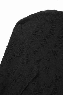 画像をギャラリービューアに読み込む, A.F ARTEFACT DOLMAN TOPS / DAMAGE PILE & PLATING KNIT JERSEY (BLACK)