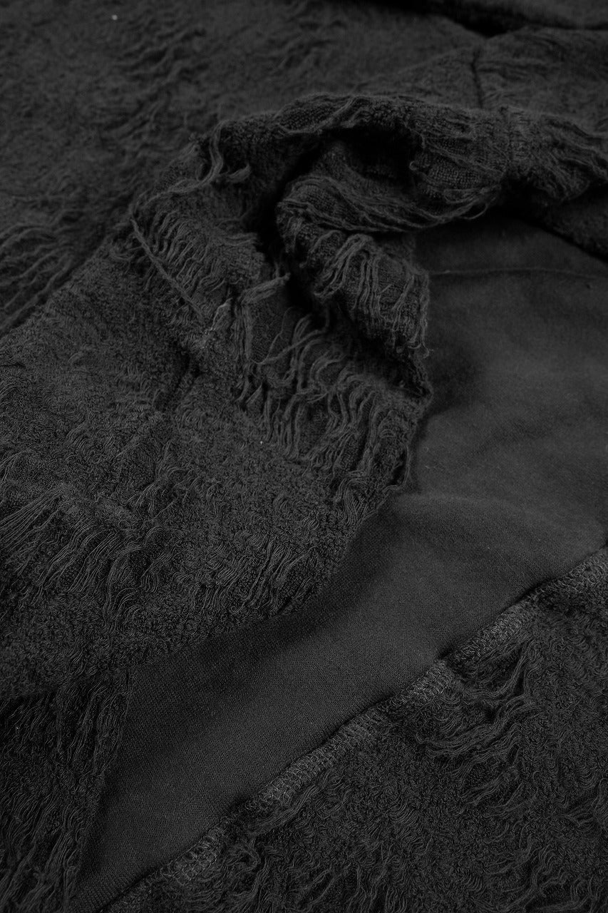 画像をギャラリービューアに読み込む, A.F ARTEFACT DOLMAN TOPS / DAMAGE PILE & PLATING KNIT JERSEY (BLACK)