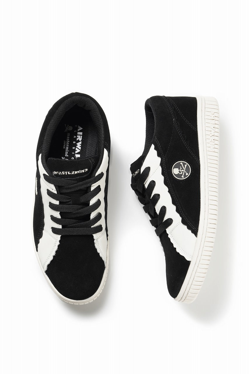 画像をギャラリービューアに読み込む, mastermind JAPAN x AIRWALK LOW CUT SNEAKER (BLACK x WHITE)