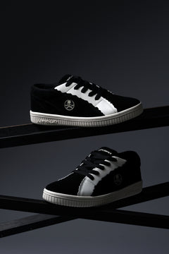 画像をギャラリービューアに読み込む, mastermind JAPAN x AIRWALK LOW CUT SNEAKER (BLACK x WHITE)