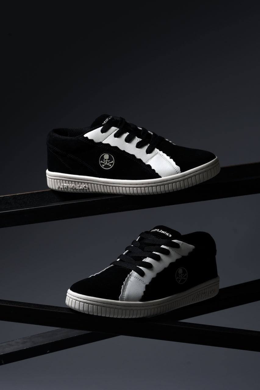画像をギャラリービューアに読み込む, mastermind JAPAN x AIRWALK LOW CUT SNEAKER (BLACK x WHITE)