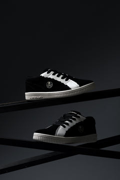 画像をギャラリービューアに読み込む, mastermind JAPAN x AIRWALK LOW CUT SNEAKER (BLACK x WHITE)