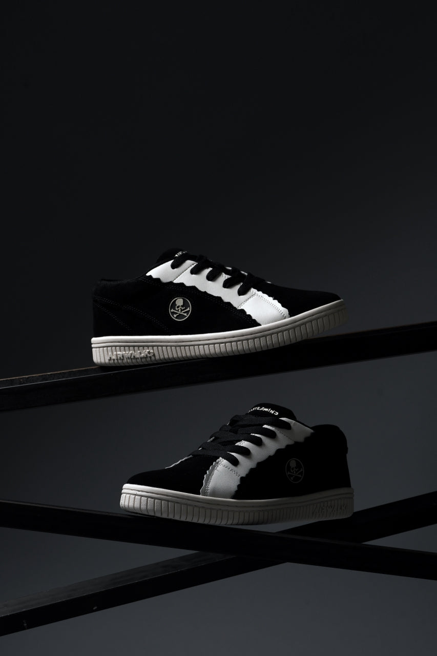 画像をギャラリービューアに読み込む, mastermind JAPAN x AIRWALK LOW CUT SNEAKER (BLACK x WHITE)