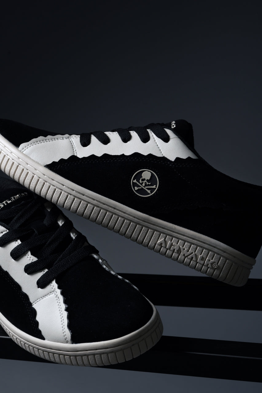 画像をギャラリービューアに読み込む, mastermind JAPAN x AIRWALK LOW CUT SNEAKER (BLACK x WHITE)