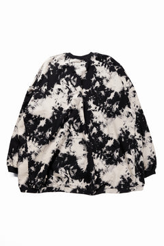Load image into Gallery viewer, A.F ARTEFACT JUMBO CREW NECK TOPS / MOTTLED DYING (BLACK x IVORY)