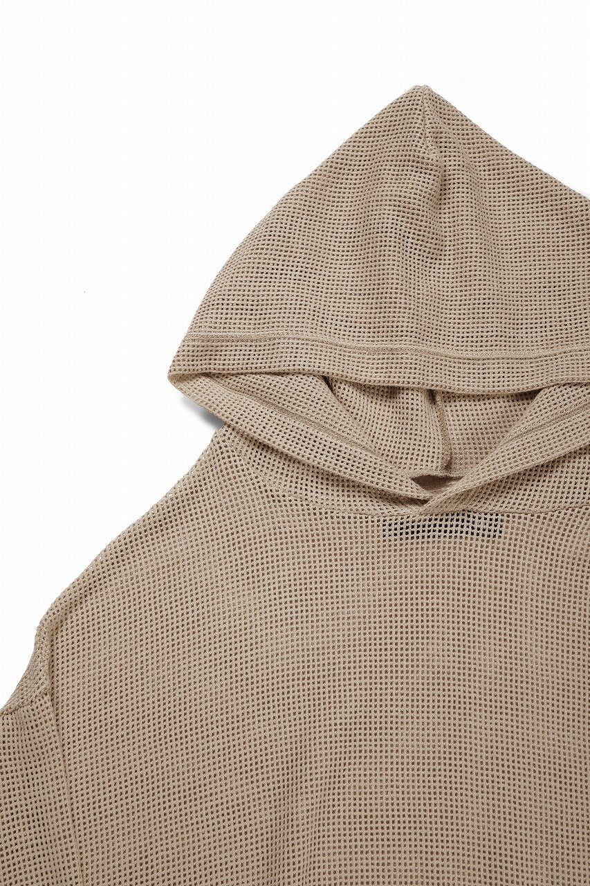 画像をギャラリービューアに読み込む, A.F ARTEFACT MESH KNIT HOODIE (BEIGE)