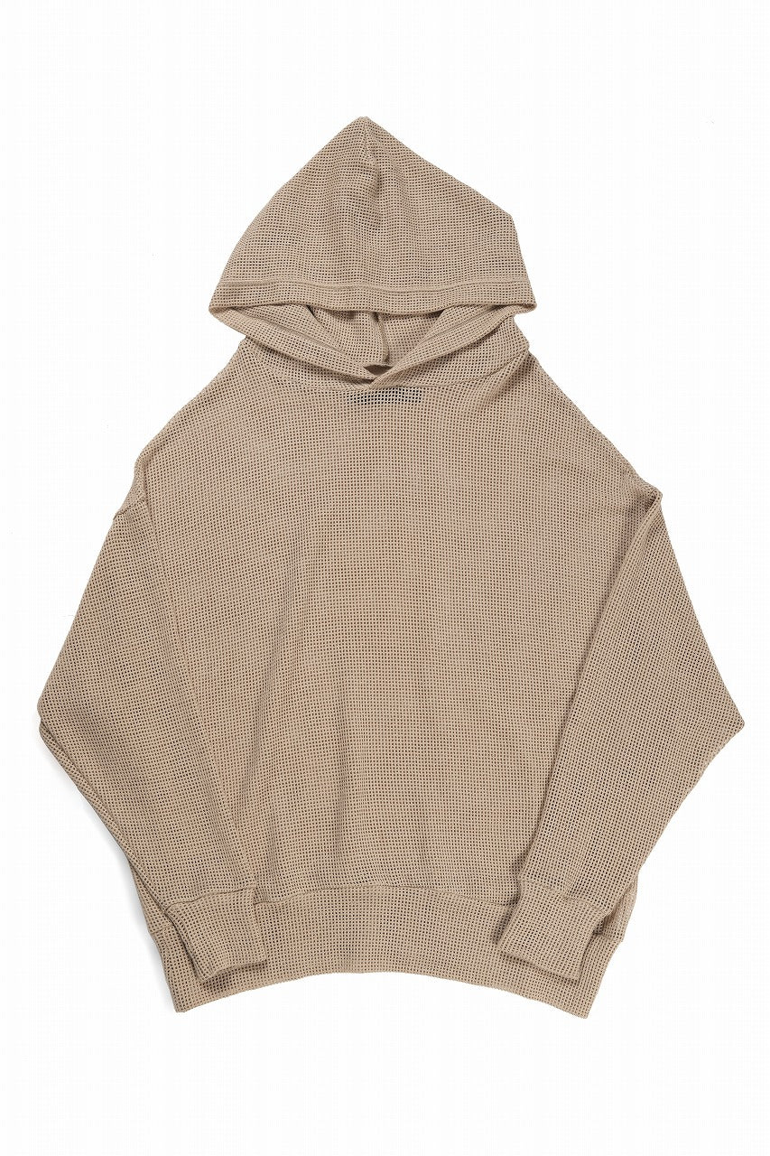 画像をギャラリービューアに読み込む, A.F ARTEFACT MESH KNIT HOODIE (BEIGE)