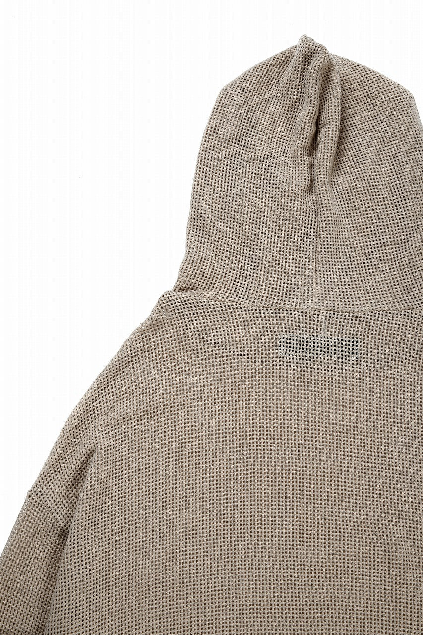 画像をギャラリービューアに読み込む, A.F ARTEFACT MESH KNIT HOODIE (BEIGE)
