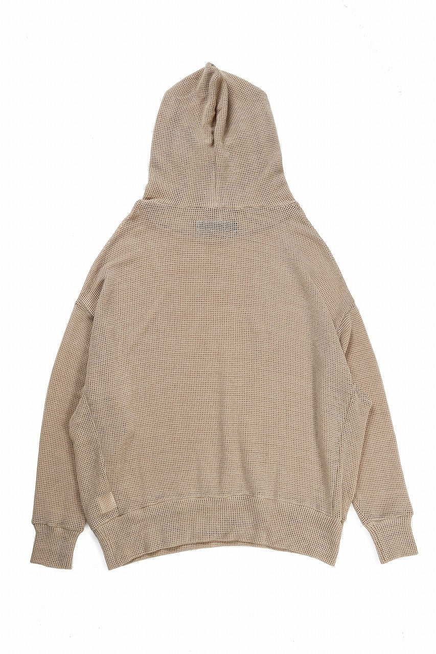 画像をギャラリービューアに読み込む, A.F ARTEFACT MESH KNIT HOODIE (BEIGE)