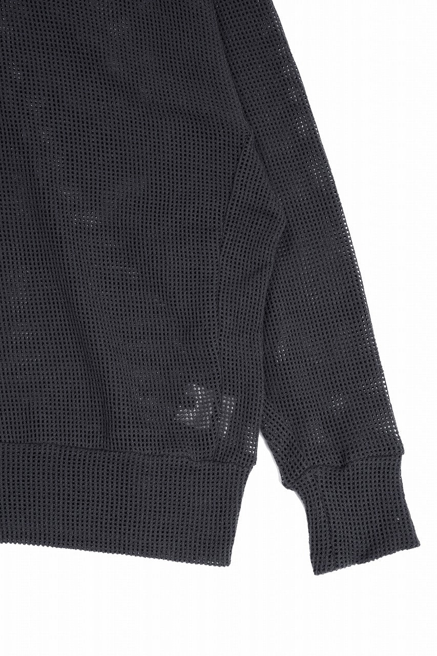 画像をギャラリービューアに読み込む, A.F ARTEFACT MESH KNIT HOODIE (CHARCOAL)