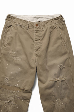 画像をギャラリービューアに読み込む, FULLCOUNT "FREEDOM FIGHTER" U.S.ARMY CHINO 41 TROUSERS (BROWN BEIGE)