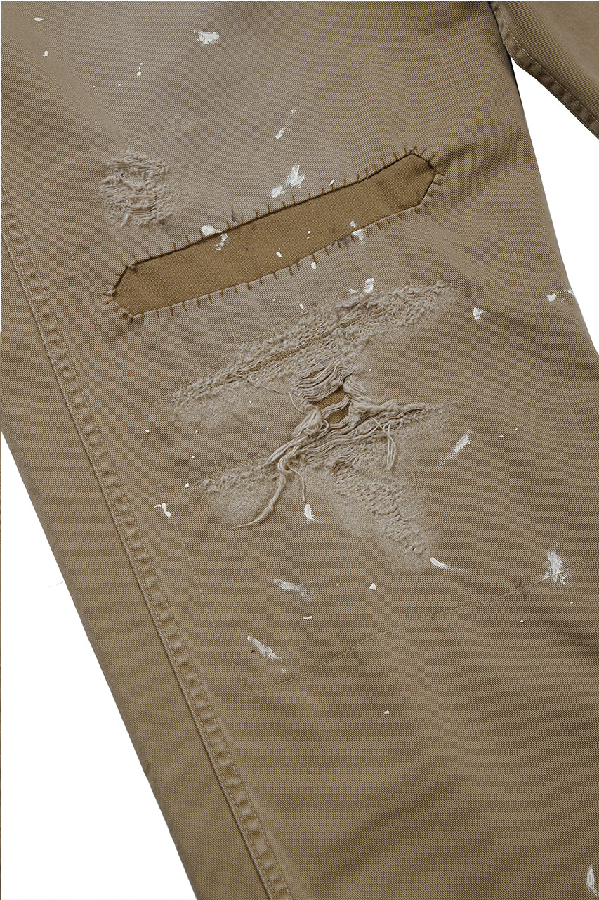 画像をギャラリービューアに読み込む, FULLCOUNT "FREEDOM FIGHTER" U.S.ARMY CHINO 41 TROUSERS (BROWN BEIGE)