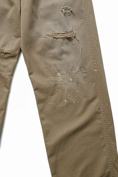 画像をギャラリービューアに読み込む, FULLCOUNT "FREEDOM FIGHTER" U.S.ARMY CHINO 41 TROUSERS (BROWN BEIGE)