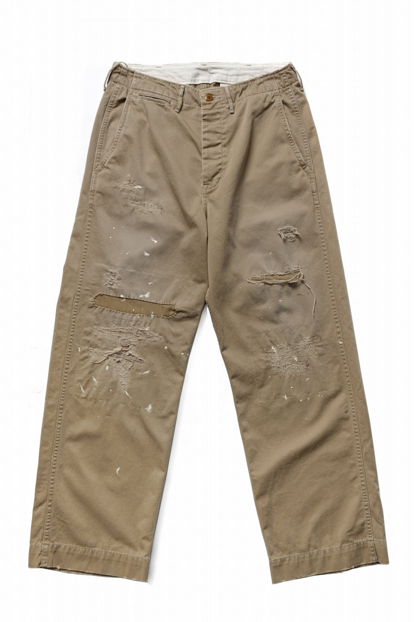 画像をギャラリービューアに読み込む, FULLCOUNT "FREEDOM FIGHTER" U.S.ARMY CHINO 41 TROUSERS (BROWN BEIGE)