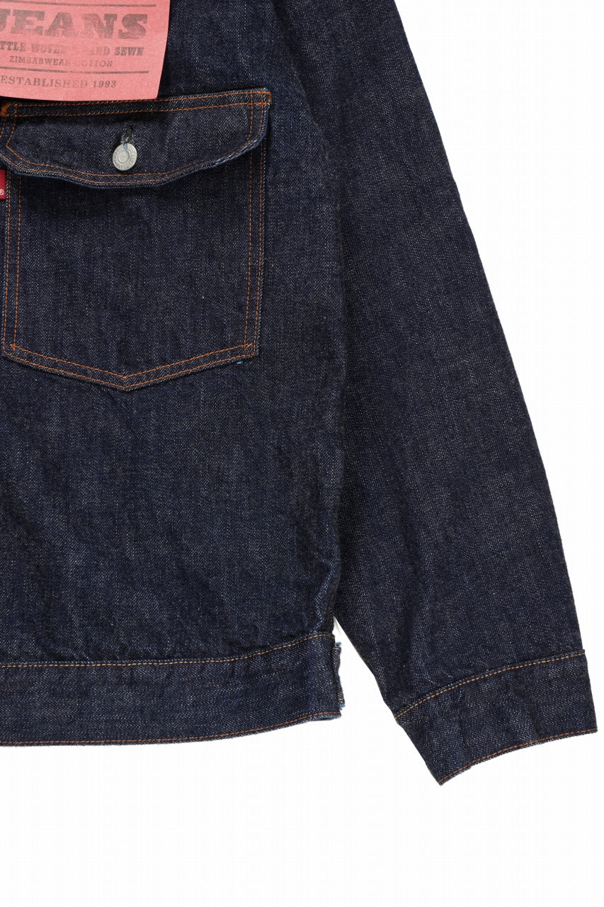 画像をギャラリービューアに読み込む, FULLCOUNT Type2 Jean Jacket / 13.7oz Zimbabwe Selvedge Denim (INDIGO BLUE / ONE WASHED)