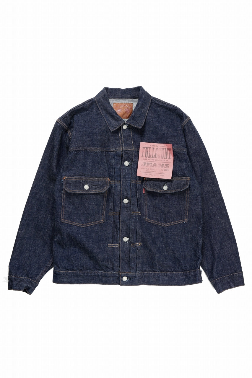 画像をギャラリービューアに読み込む, FULLCOUNT Type2 Jean Jacket / 13.7oz Zimbabwe Selvedge Denim (INDIGO BLUE / ONE WASHED)